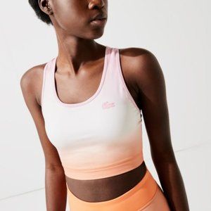Lacoste Women's SPORT Summer Pack Racer Back Pink Sports Bra TF5742
